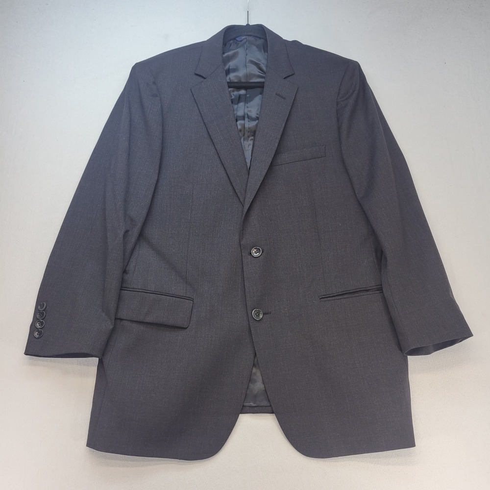 Brooks Brothers Suit Jacket Men 42R Charcoal Gray Fitzgerald 1818 Wool Italy